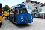 (279'076) - VBZ Zrich (TMZ) - Nr. 324/ZH 66'324 - FBW/Tscher (ex Privat; ex VBZ Zrich Nr. 324) am 16. August 2025 in Solothurn, Baseltor