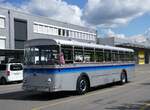 (275'634) - Borer, Neuhausen - SH 19'684 - Saurer/Tscher (ex Schttler, D-Kln; ex Braun, D-Mnster; ex Schmid, Hemishofen; ex Brtsch, Bttenhard; ex ASS Schleitheim Nr. 8) am 17. Mai 2025 in Schaffhausen, Busdepot VBSH