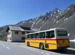 (277'004) - Gaudenz, Andeer - GR 1866 - Saurer/R&J (ex Mark, Andeer PID 2824; ex PostAuto Graubnden; ex P 24'350) am 19. Juni 2025 auf dem Flelapass