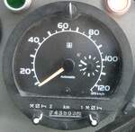 (277'068) - Gaudenz, Andeer - GR 1866 - Saurer/R&J (ex Mark, Andeer PID 2824; ex PostAuto Graubnden; ex P 24'350) am 19. Juni 2025 in Andeer, Garage (Detailaufnahme - 743'593,5 Kilometer)