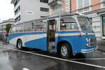 (280'6775 - AWA Amden - Nr. 10/SG 39'010 - Saurer/R&J (ex Radlmeier, D-Ergoldsbach; ex Schmid, Dllikon; ex Libero Bau, Fehraltdorf; ex Privat; ex Altherr, Nesslau; ex AWA Amden Nr. 8) am 27. September 2025 beim Bahnhof Wdenswil 