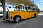 (280'957) - Stalder, Wyssachen - BE 26'794 - Saurer/R&J (ex Loosli, Wyssachen) am 4. Oktober 2025 beim Bahnhof Huttwil