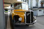 (280'958) - Stalder, Wyssachen - BE 26'794 - Saurer/R&J (ex Loosli, Wyssachen) am 4. Oktober 2025 beim Bahnhof Huttwil
