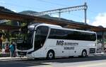 (279'917) - Aus Deutschland: MS Busreisen, Koblenz - KO-MS 855 - MAN am 5. September 2025 beim Bahnhof Gstaad