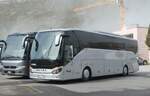 (280'260) - Aus Polen: Inter Trans, Kaniw - SBI 83'210 - Setra am 10. September 2025 in Andermatt, Bahnhofplatz