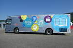 (278'686) - Bibliobus, Delmont - Volvo am 9. August 2025 in Develier, Postgarage