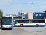 Mercedes Citaro I und Mercedes Citaro II der Rostocker Straßenbahn AG in Rostock.