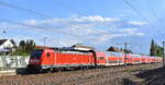 DB Regio AG - Region Nordost, Fahrzeugnutzer: Regionalbereich Berlin/Brandenburg, Potsdam mit ihrer  147 017  [NVR-Nummer: 91 80 6147 017-8 D-DB] und dem RE 4 baustellenbedingt nur bis Berlin Hbf. am 16.07.25 am Bahnhof Luckenwalde.