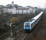 183 004 mit Alex 37983 am 14.03.2009 in Regensburg.