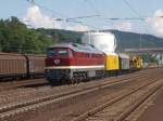 232 223-8 mit Bauzug druch Bad Hersfeld