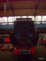 Stirnseite vom Tender der 52 8177 in meiningen. 08.09.07