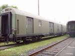Ein alter Bundesbahn Postwagen wartet auf seine Aufbereitung. 08.09.07
