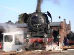 44 1486 auf der Drehscheibe des BW Stafurt im Oktober 2005