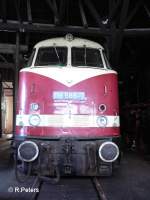 118 586-7 im Ringlokschuppen vom BW-Stafurt. Januar 2006