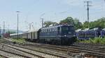 BR 110 350-6 kommt mit seinen Sonderzug zum DB Museum Koblenz zum Sommerfest. 14.06.2025