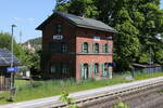 Der  Bahnhof von  Luhe  in der Oberpfalz am 12. Mai 2025.