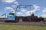 4. Nrdlinger Eisenbahnfest.

Ein blaues Wunder schreibt das Museum auf seiner Homepage. Ein wei-blauer Himmel mit blauem Wunder beim Bekohlen von schwarzer Dampflok schreibe ich. Nrdlingen, Juni 2025.