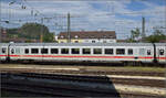 Sitzwagen D-DB 61 80 20-91 558-2 Bpmmz im IC-Teil des Nightjet nach Zrich. Singen, August 2024.