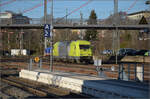 223 070 von Alphatrains ist mit der Baustelle in Villingen beschftigt. November 2025.