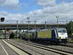BR 146 521 von Metronom als (RB41 / ME81919 Hamburg Hbf -> Bremen Hbf) bei der Ausfahrt HH-Harburg. 19.06.2025