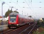 Am Gleis 2 hlt jetzt Einfahrt der RE2 aus Rathenow nach Cottbus. Nchster Halt: Calau/Niederlausitz. Lbbenau/Spreewald den 