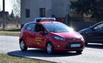 Ford Fiesta Version ’09 der Berufsfeuerwehr Dessau-Roßlau am 20.03.25 Höhe Bahnübergang Bahnhof Rodleben.