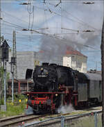 4. Nrdlinger Eisenbahnfest.

23 058 der Eurovapor macht die einzige Dampffahrt an diesem Tag. Jnui 2025.