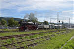 Dampf im Hochschwarzwald. 

23 042 verlässt mit ihrem Museumszug Titisee. September 2025.