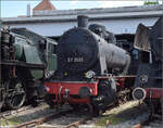 4. Nrdlinger Eisenbahnfest.

Aus Rumnien kam die laufachslose Gterzug  50.227 zurck und stellt die baugleiche BR 57 dar, nach dem Baumuster der preuischen G 10. Sie erhielt hier die erfundene Nummer 57 3525 nach dem damaligen Nummernschema, um die Baureihe nicht ganz verschwinden zu lassen. Juni 2025.