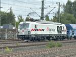 BR 248 025 von Eiffage mit Schotterzug durch HH-Harburg -> Norden. 22.08.2024