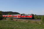 218 424 aus Marktredwitz kommend am 13. Mai 2025 bei Pechbrunn.