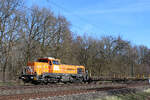 BBL 4185 135-5 mit Leergut am Haken. Tostedt - Dreihausen, 20.03.2026.