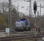 4185 008 von NexRail auf Durchfahrt in Duisburg. Februar 2026.