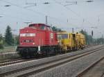 MEG 103 (204 774) mit Gleisstopfer am 12.9.10 in Neubeckum
