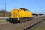 Am 1.2.2012 fuhr 203 304 der DBG solo durch Oelde nach Hamm.