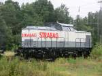 STRABAG 203 155 steht Abgestellt in Rheydt am 31.8.2012