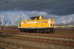 Wiebe-Lok Nr.8 alias 211 015 am 26.2.2012 kurz vor dem Rbf Hamm