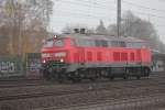 DB 218 340-8 kommt als Lz durch Hamburg Harburg am 18.11.2011