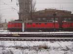 232 704-7 steht im verschneiten Frankfurt/Oder abgestellt. 08.02.07