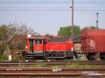 335 175-6 schiebt ein paar Wagen frs Waggon Werk in Frankfurt/Oder zusammen. 27.04.07