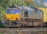 DLC Class 66 im schnsten Abendlicht in Gremberg,  aufgenommen im Sept.09