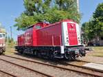BR 202 520-3 der SKL Steht im BW Lutherstadt Wittenberg beim Orientrot Treffen am 27.Mai 2023