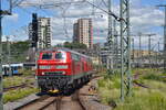 BR 218 411-7 + Br 218 414-1 am Stuttgarter HBF um den Intercity abzuholen am 15.Juni.2024
