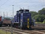 BR 363 199-1 der SMR Rangiert vor dem DB Museum Koblenz. 14.06.2025