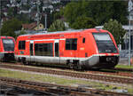 641 008 parkt in Waldshut und wurde extra für mich fast 2 Minuten exklusiv von Petrus theatralisch angestrahlt, während rundherum weitgehend alles dunkel blieb. August 2025.
