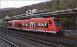 RS1-Paradies Horb.

Nach Pforzheim steht 650 015 bereit. Horb, November 2025.