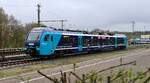 Nordbahn/SRSDE 526/826 040 als RE 64 von und nach Bad St.Peter Ording. Husum 20.04.2025