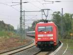 101 062 fuhr am Morgen des 12.10.2012 durch Preuen 