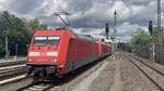 BR 101 075-0 + 101 083-4 + 101 005-7 als Lokzug durch HH-Bergedorf -> Hamburg Eidelstedt. 28.05.2025