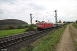 101 090-9 verlässt Treuchtlingen mit dem IC2082/84 Berchtesgarden/Obersdorf - Hamburg Altona. 22.10.23